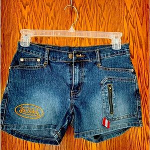 Vintage Von Dutch jean shorts